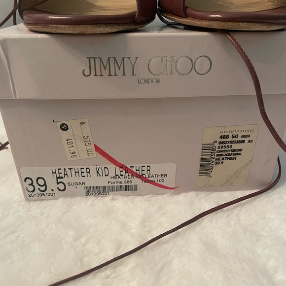 Preowned Jimmy Choo Heather Lace up Open Toe Sandals - Picture 6 of 6